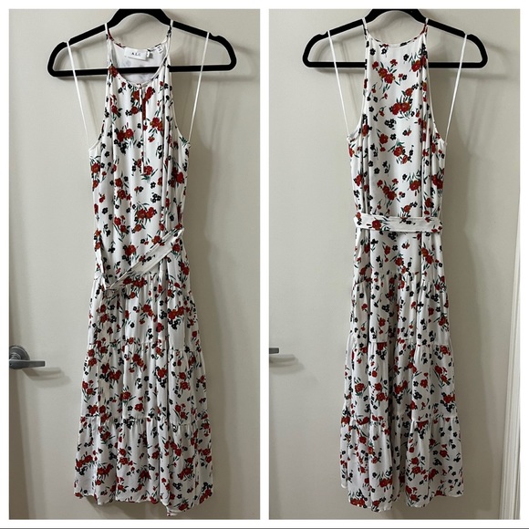A.L.C. Richards Silk Floral Sleeveless Midi Dress Size US 4 - Picture 3 of 11